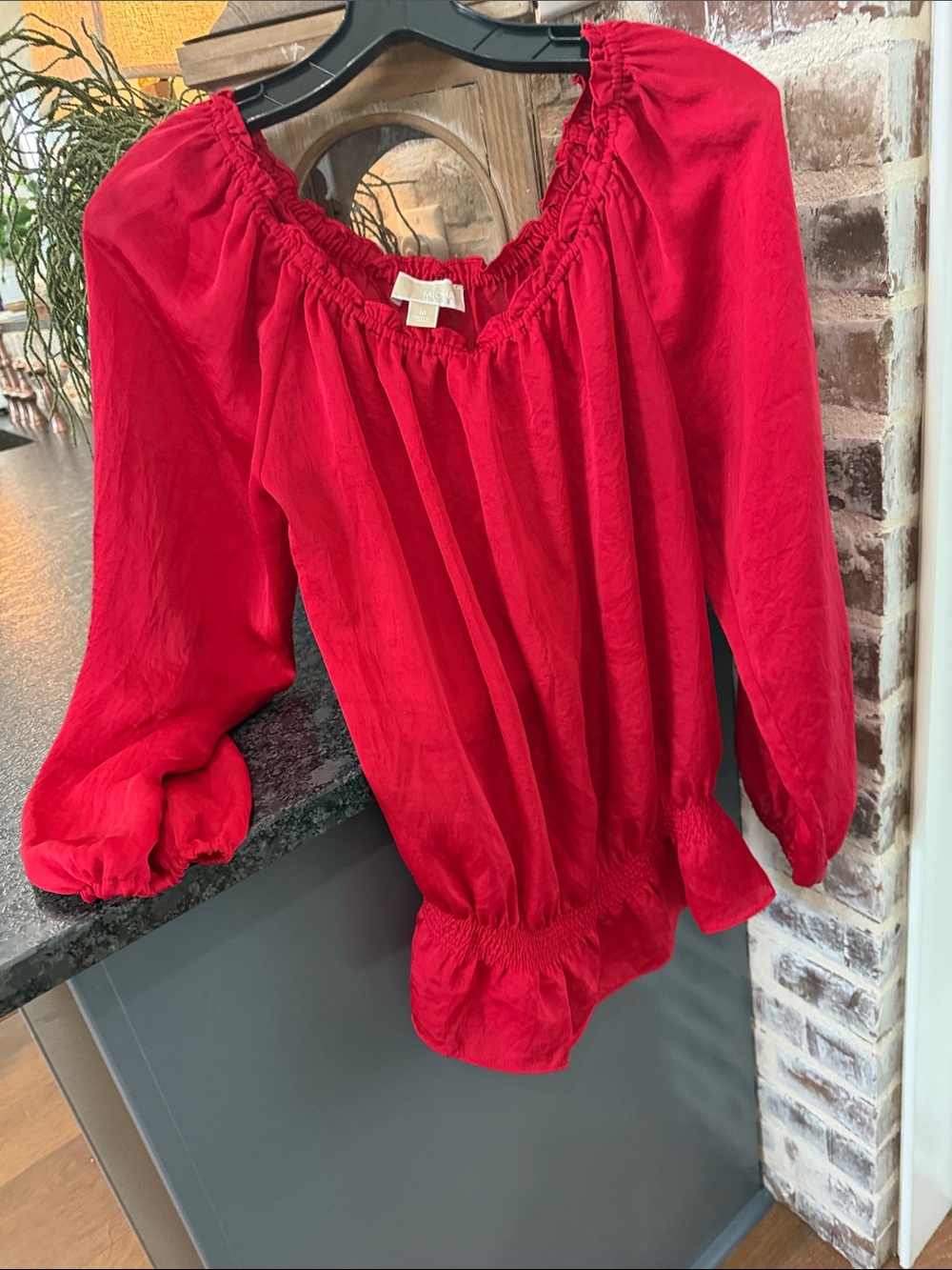 Women’s MICHAEL KORS SZ M RED blouse